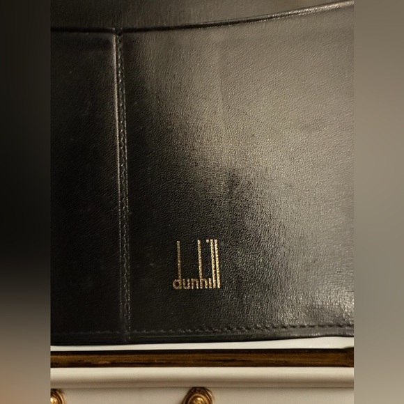 Dunhill unisex long slim black leather wallet - Picture 8 of 11